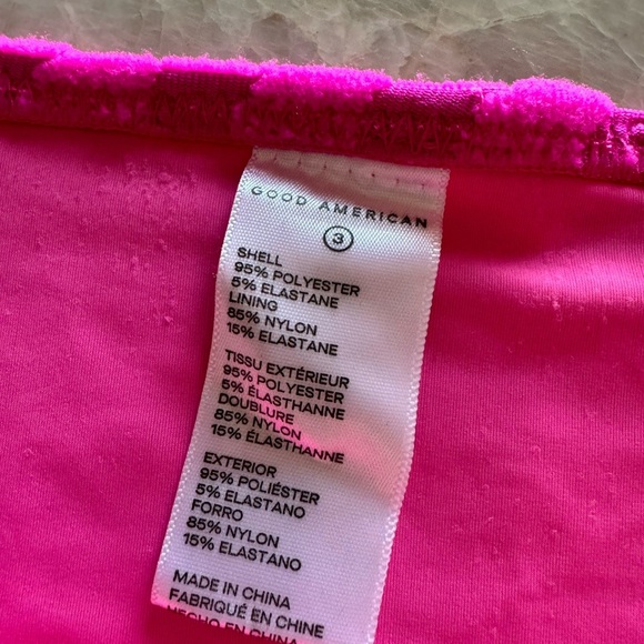 NWT Good‎ American Pink Jacquard Bikini Bottom - Picture 4 of 10